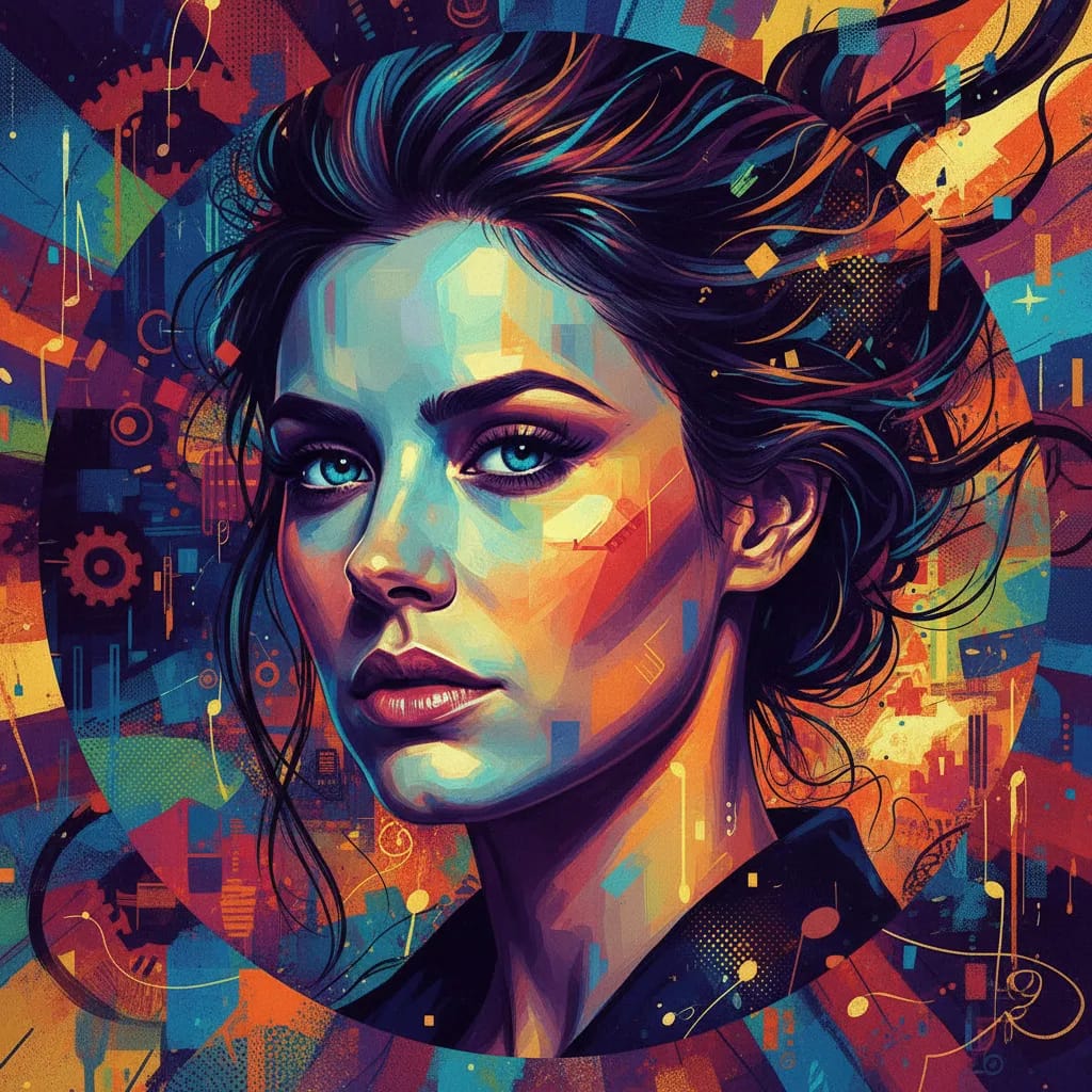 Artistic portrait of Alexandra Daddario
