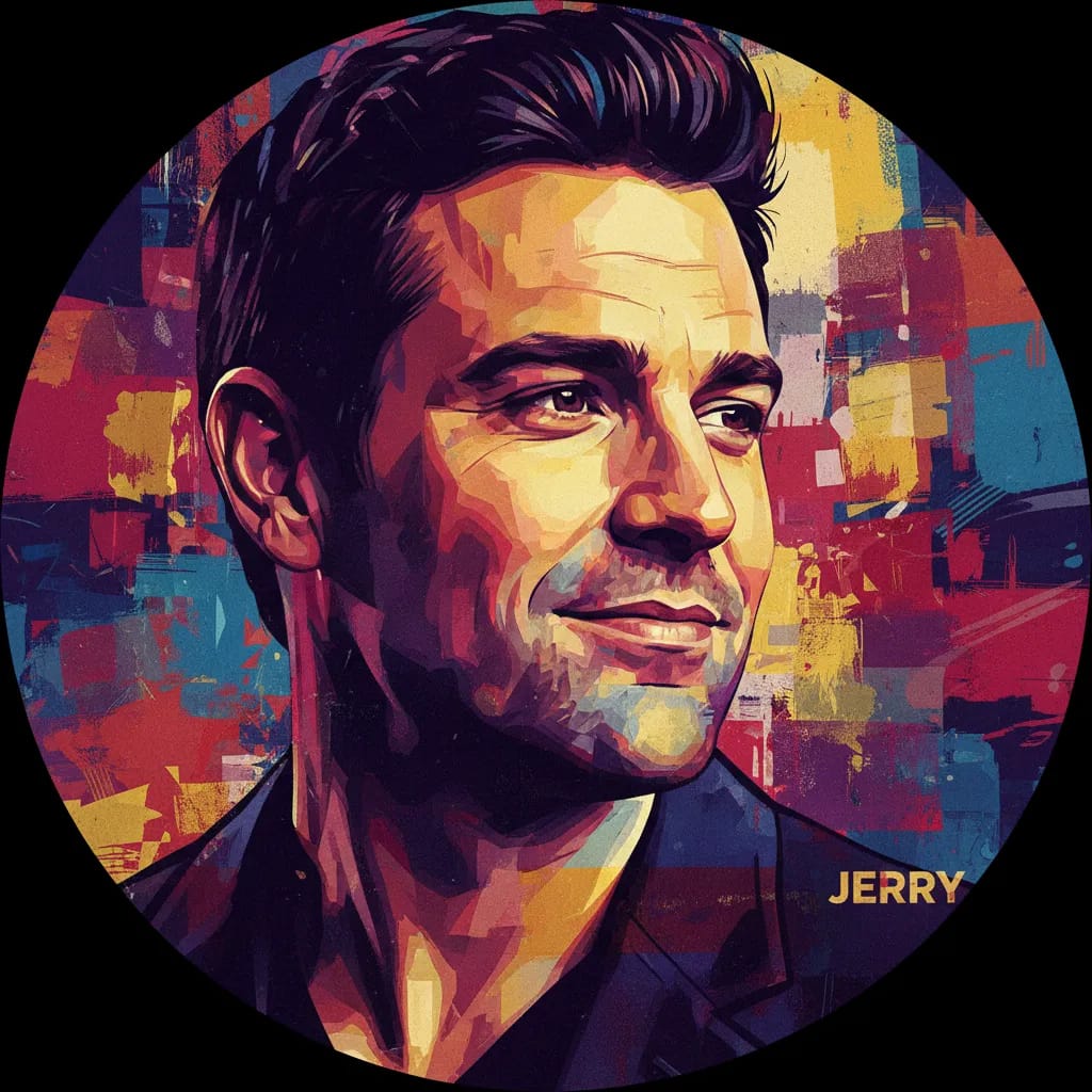 Artistic portrait of Jerry Ferrara