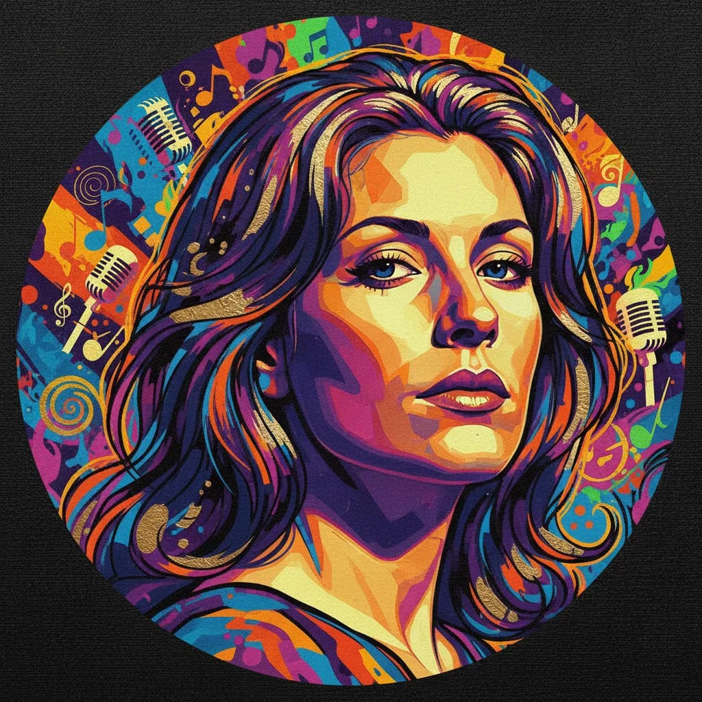 Artistic portrait of Nina van Pallandt