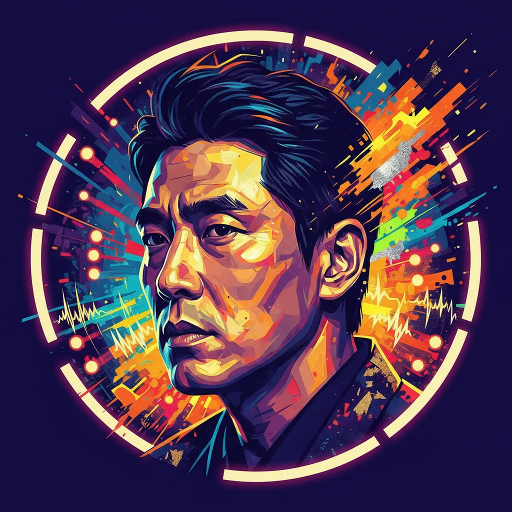Artistic portrait of Je-mun Yun