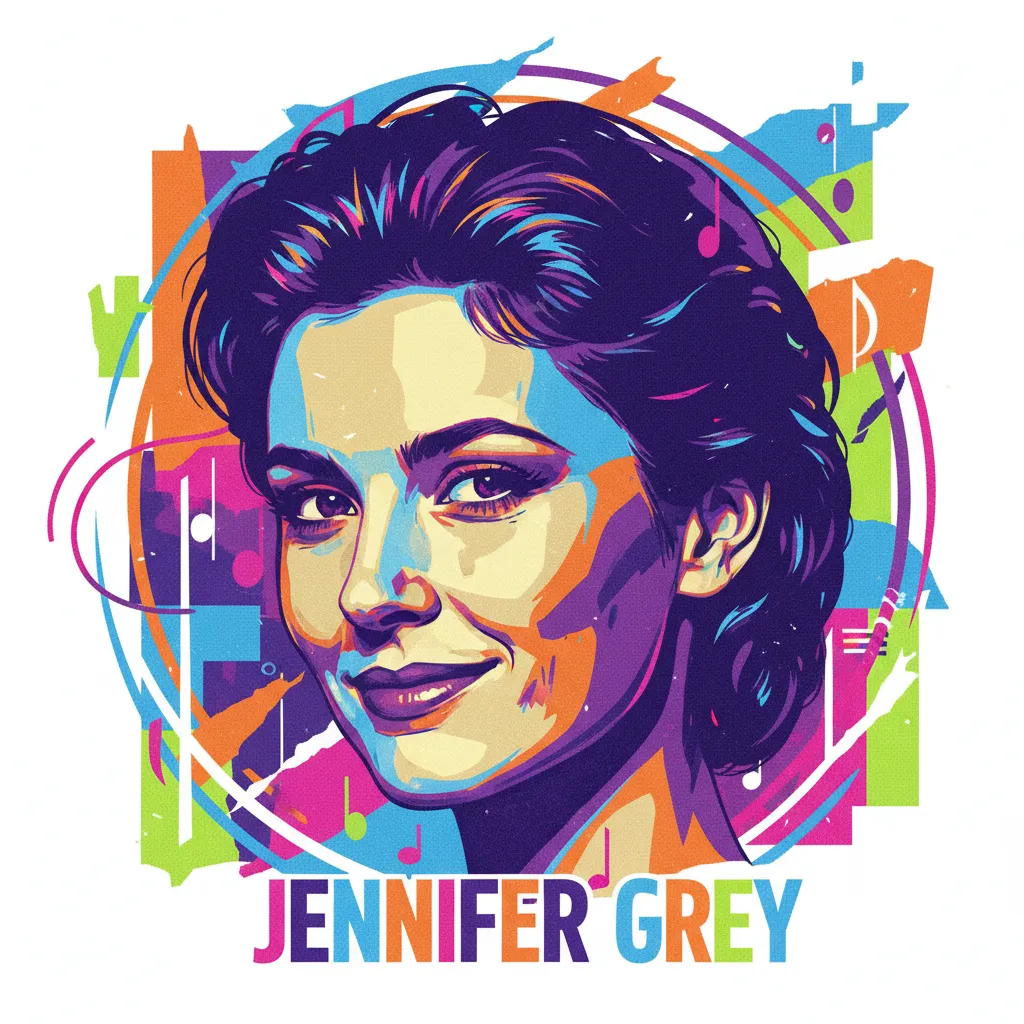 Artistic portrait of Jennifer Grey