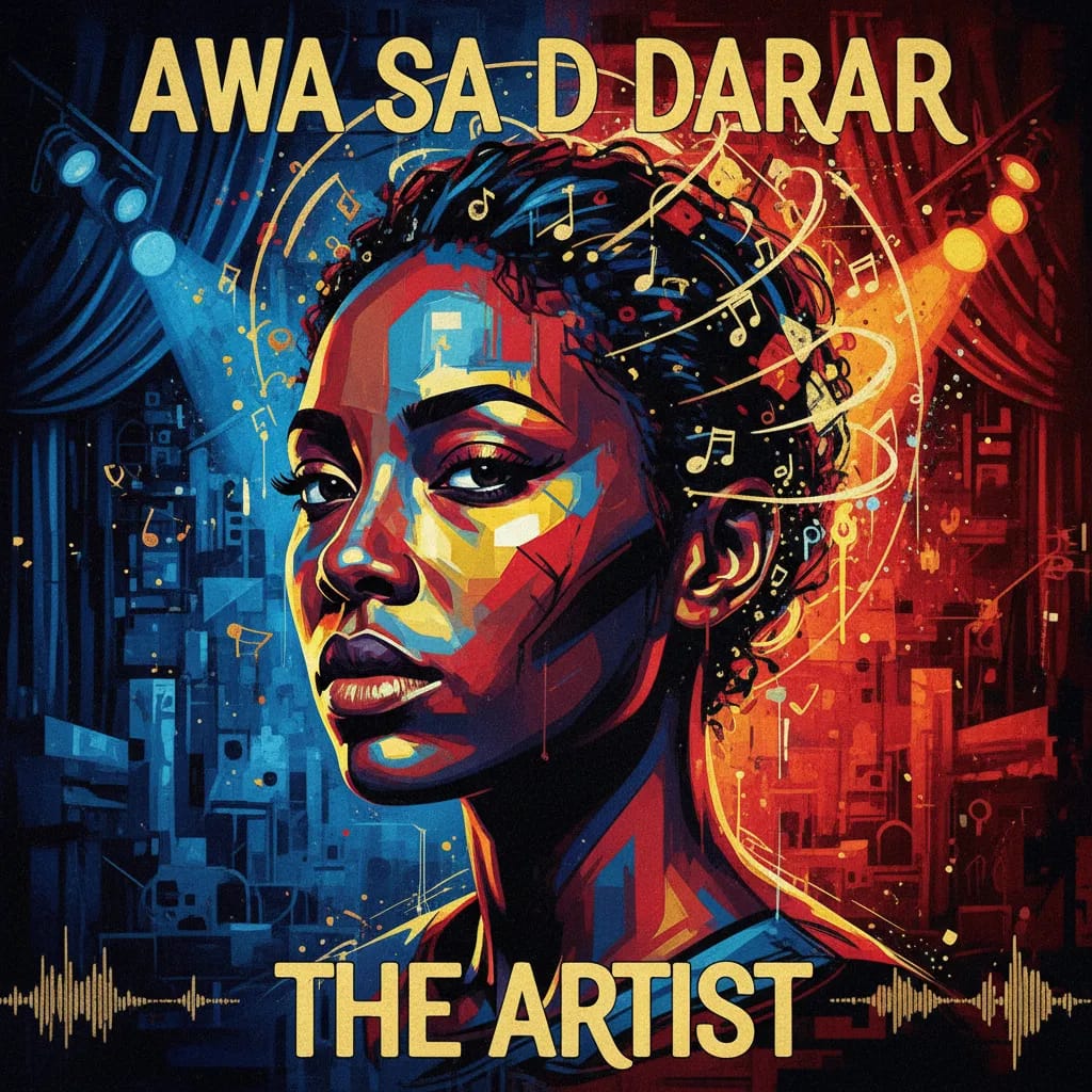 Artistic portrait of Awa Saïd Darar