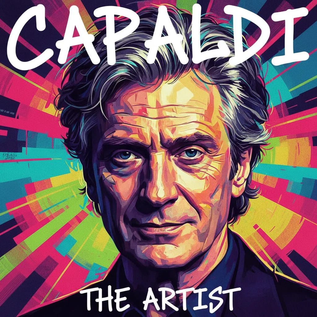 Artistic portrait of Peter Capaldi