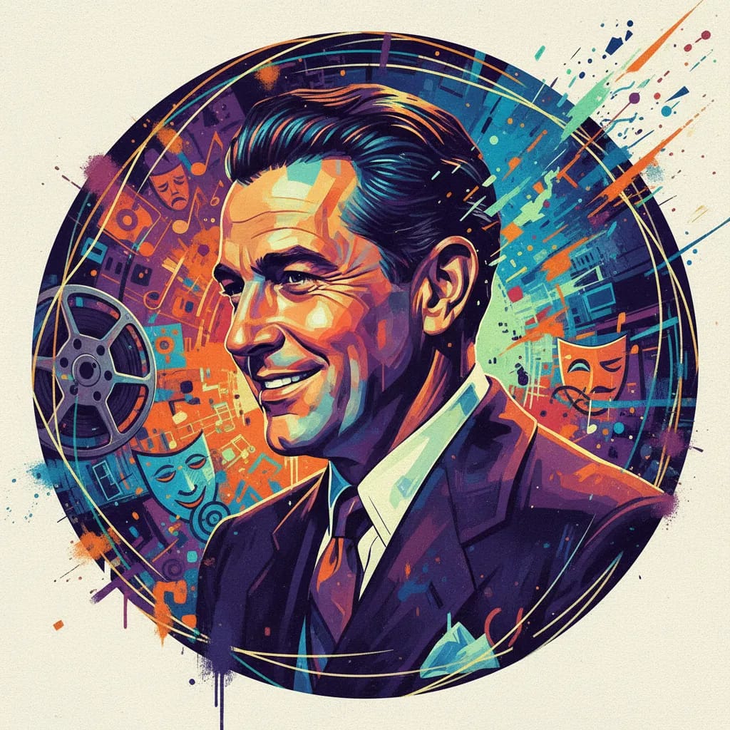 Artistic portrait of Don Ameche