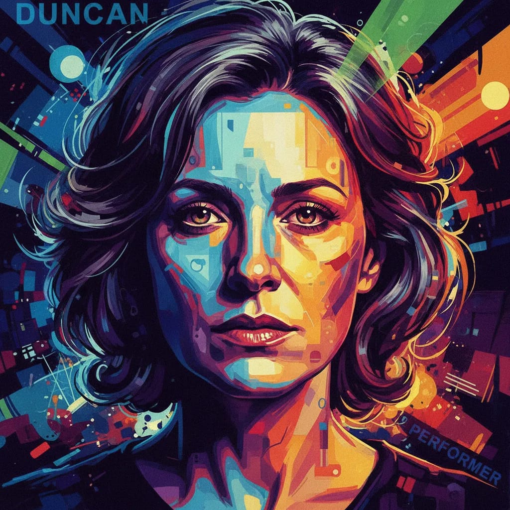 Artistic portrait of Lindsay Duncan