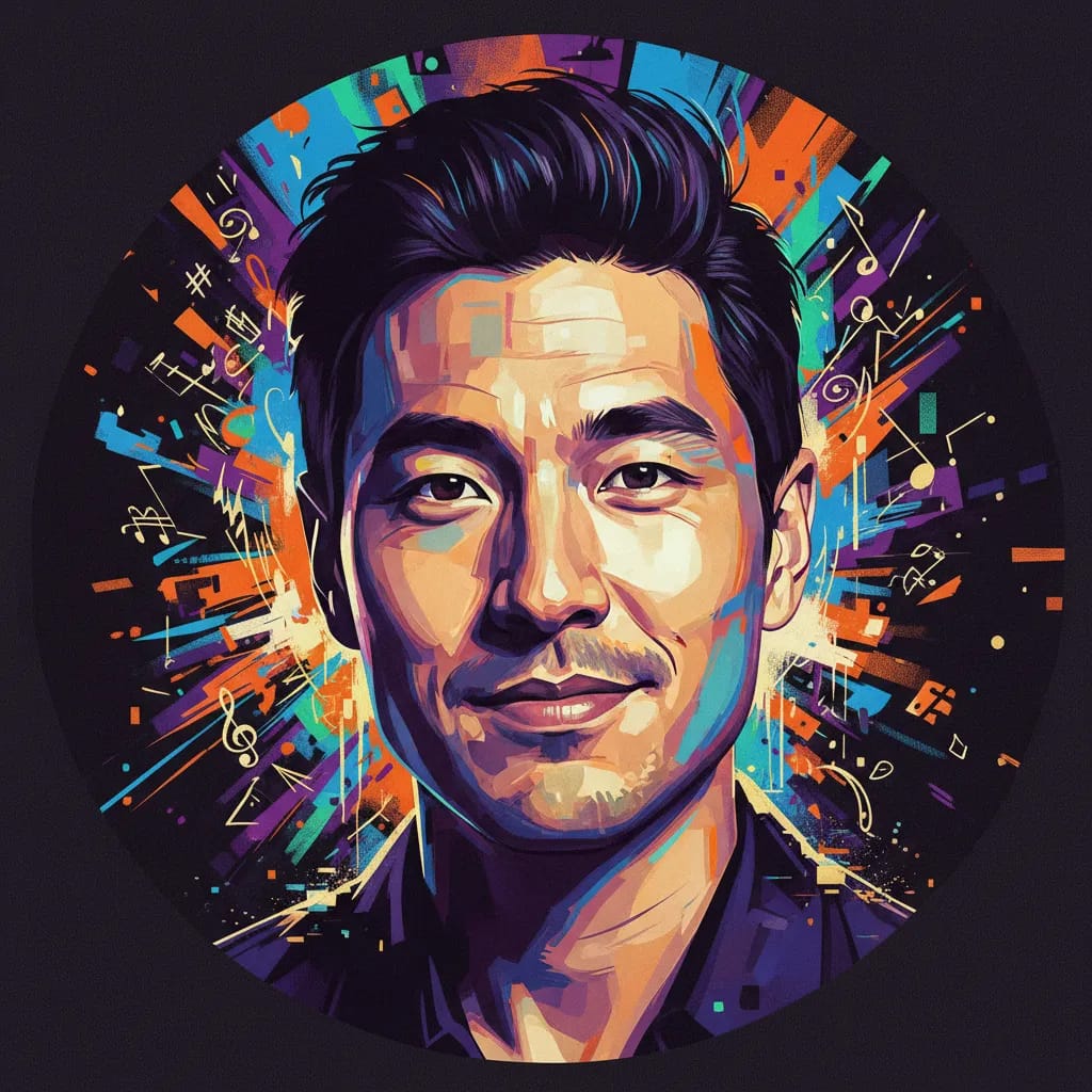 Artistic portrait of Joel Kim Booster