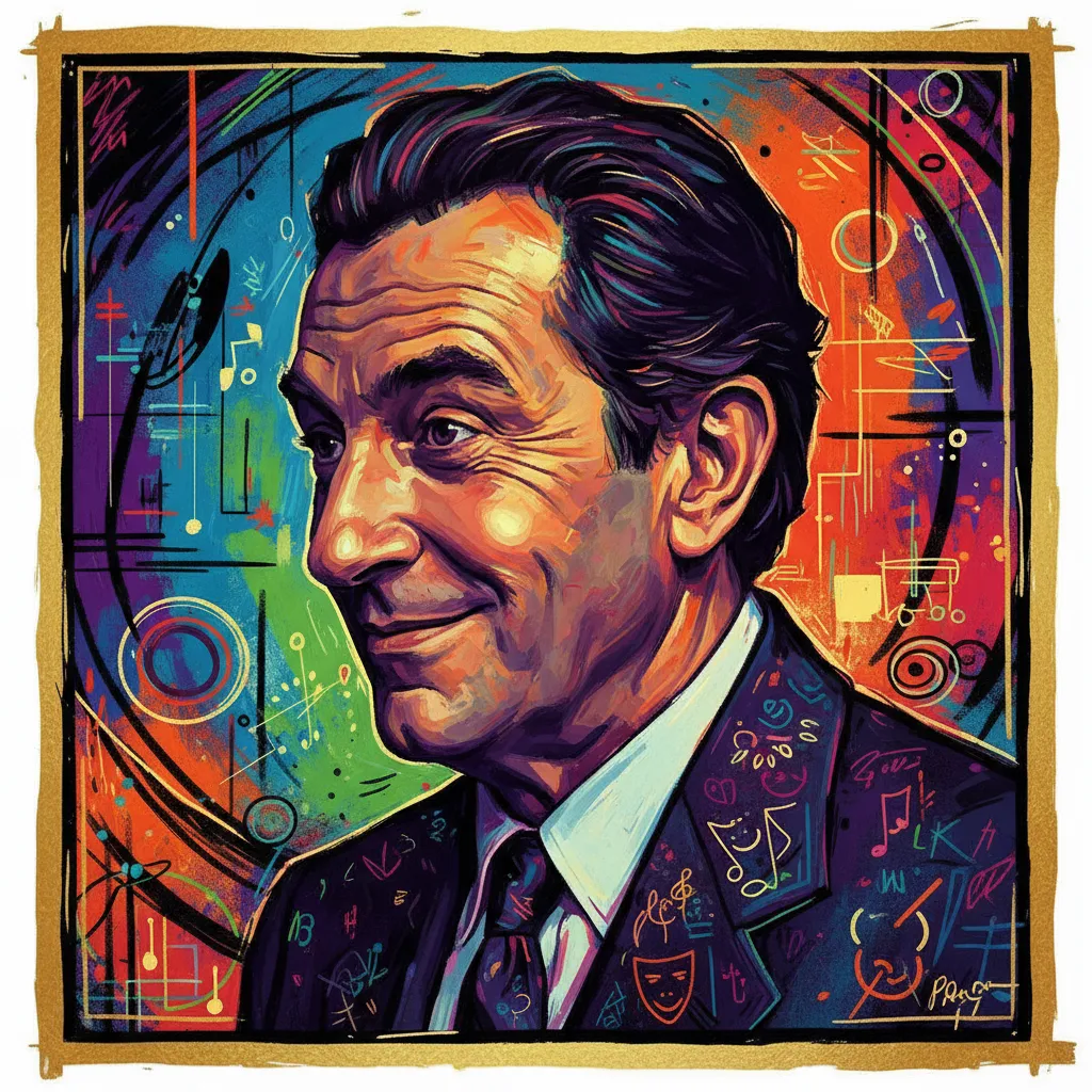 Artistic portrait of Michel Serrault