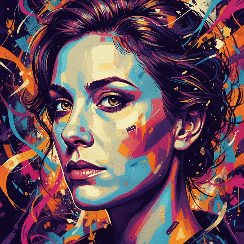 Artistic portrait of Dina Spybey-Waters