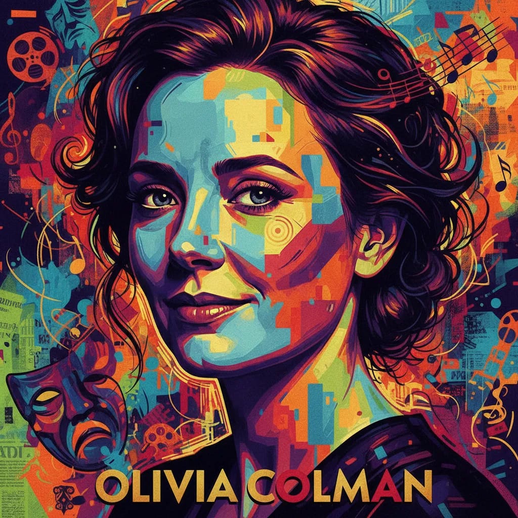 Artistic portrait of Olivia Colman