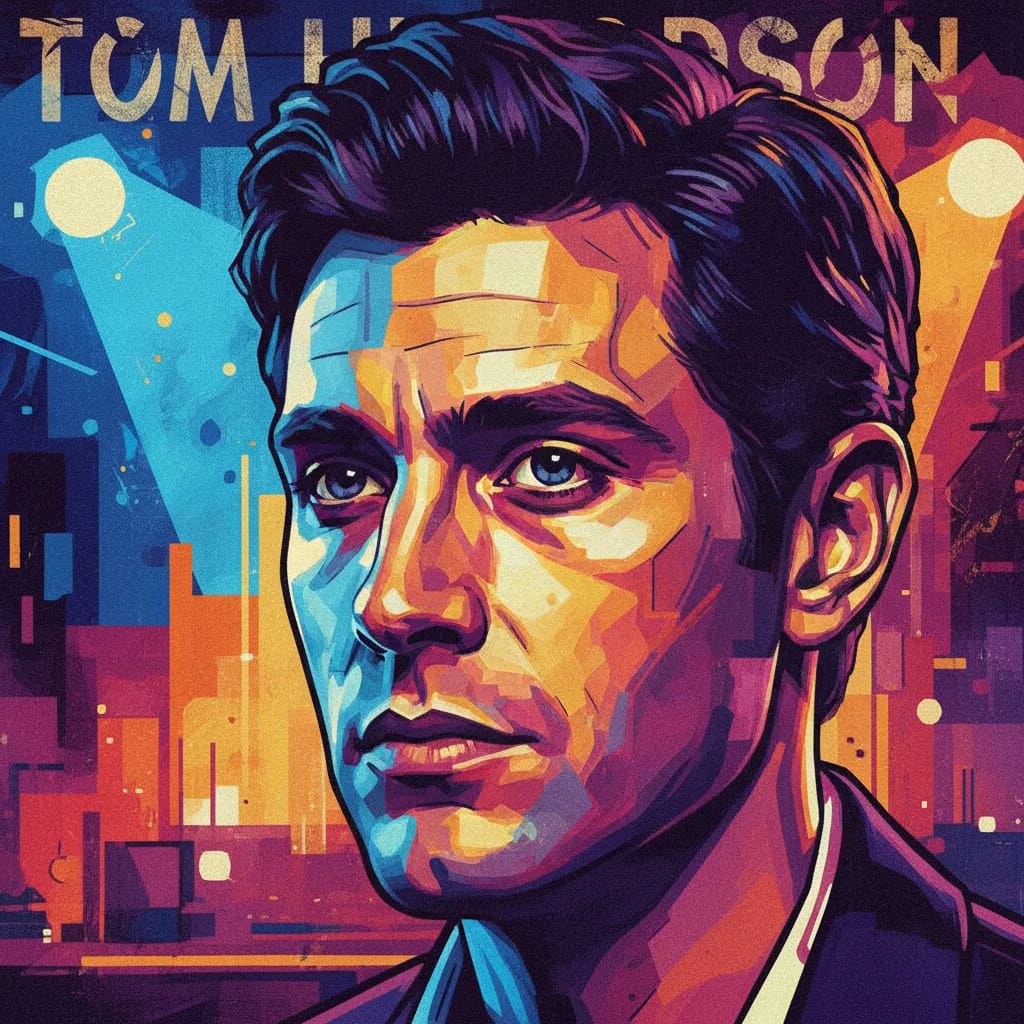 Artistic portrait of Tom Hudson