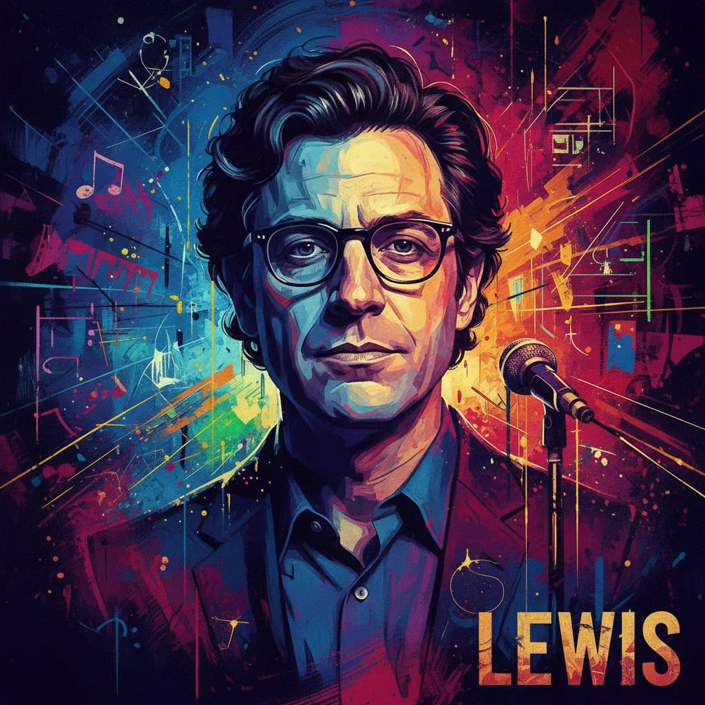 Artistic portrait of Richard Lewis