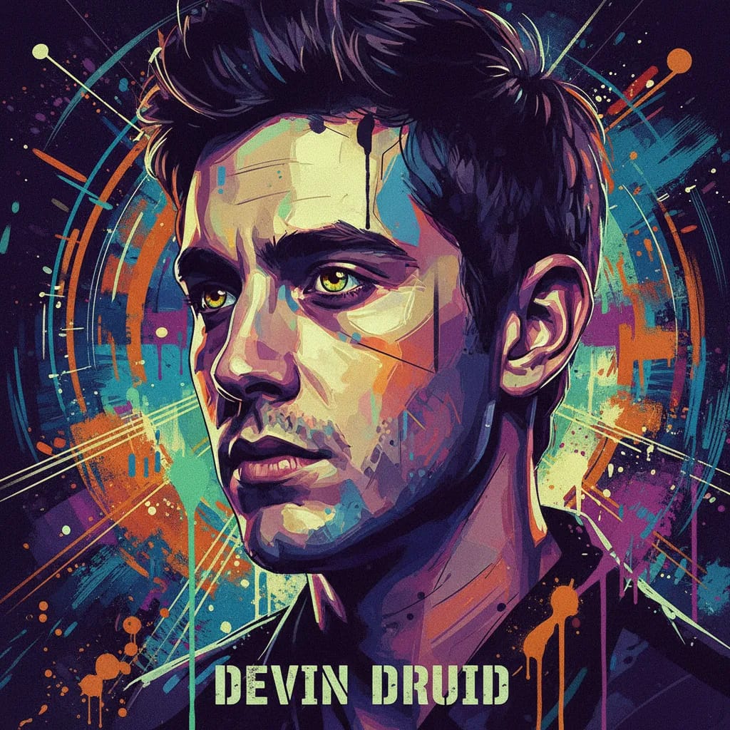 Artistic portrait of Devin Druid