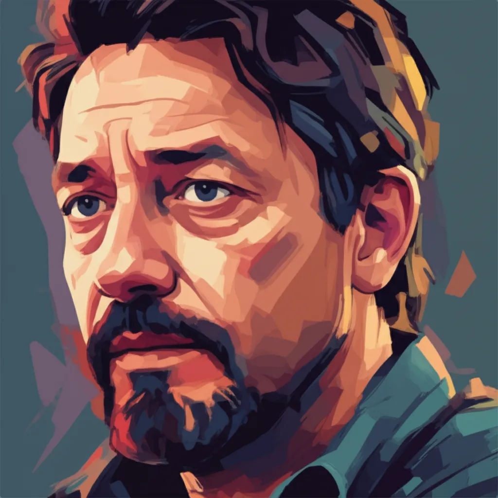 Artistic portrait of Benicio Del Toro