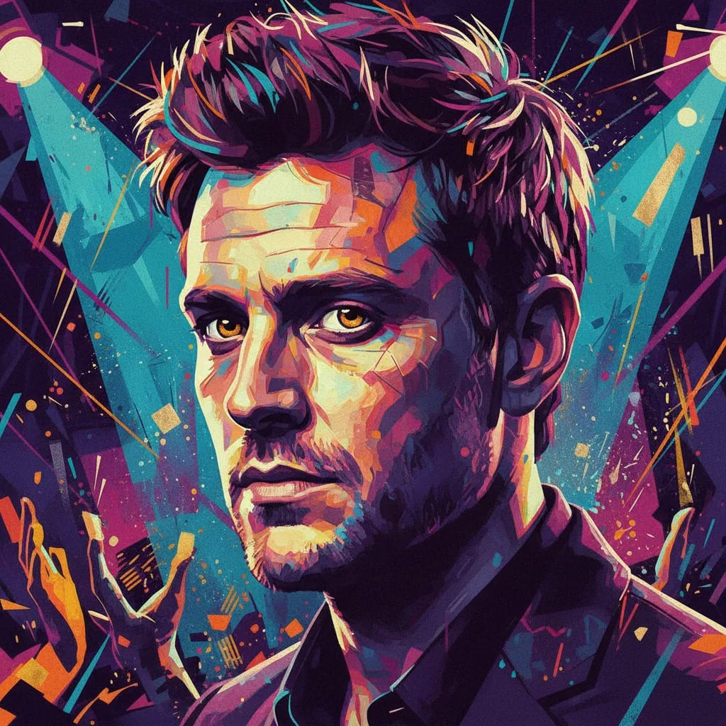 Artistic portrait of Toby Kebbell
