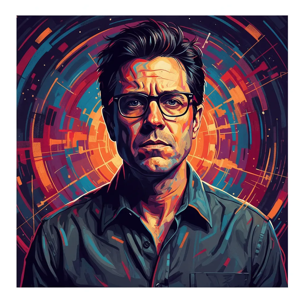 Artistic portrait of Marc Maron