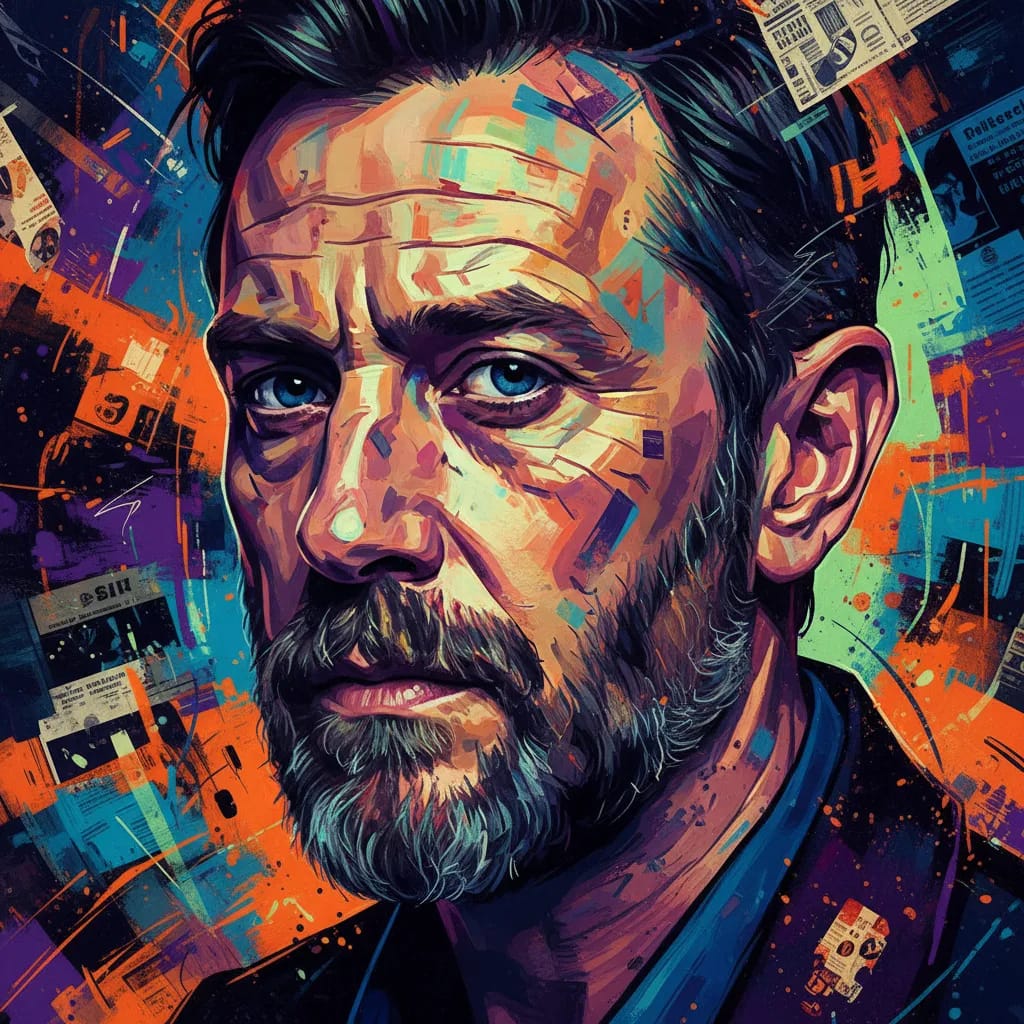Artistic portrait of Ned Dennehy
