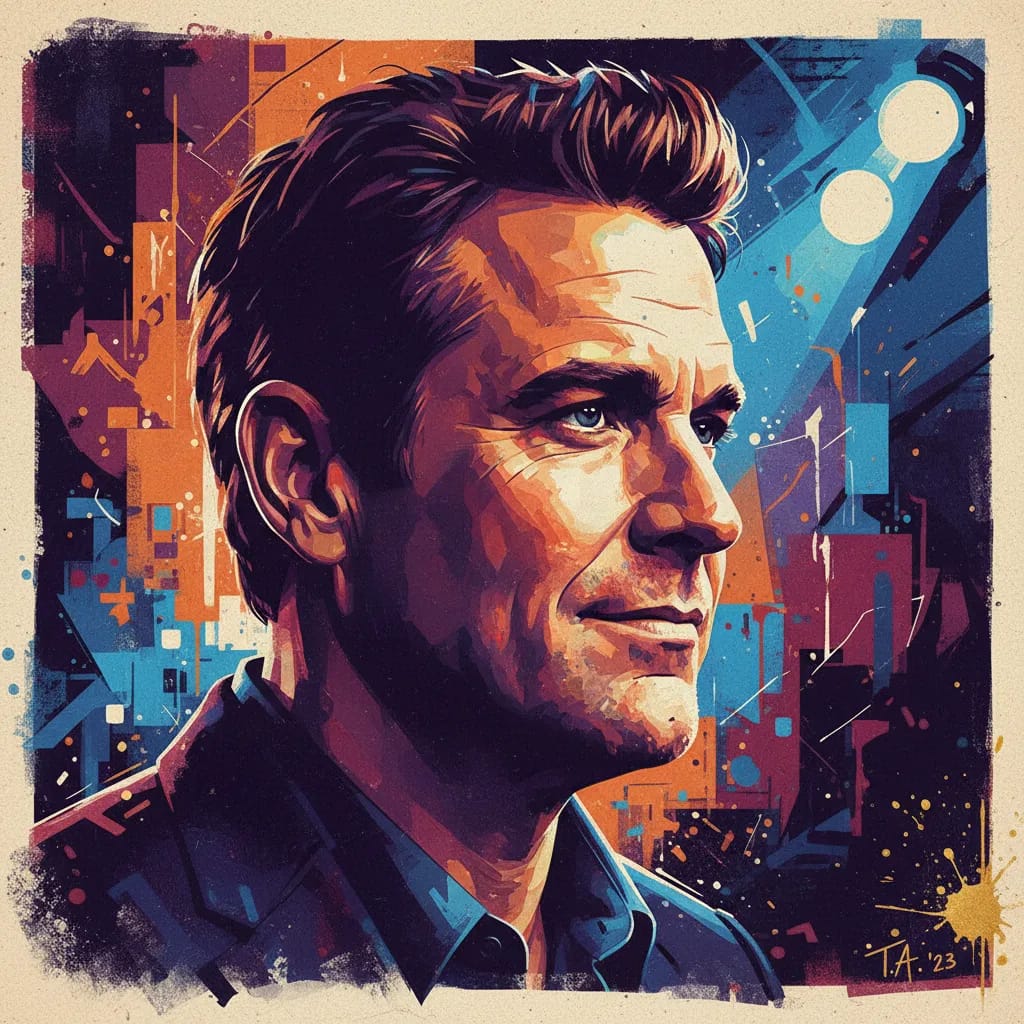 Artistic portrait of Tom Arnold