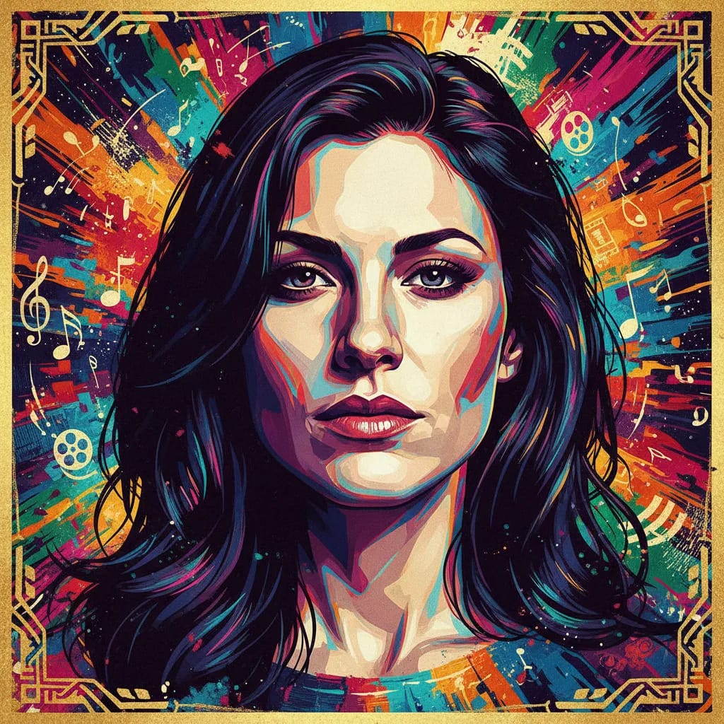 Artistic portrait of Kathryn Erbe