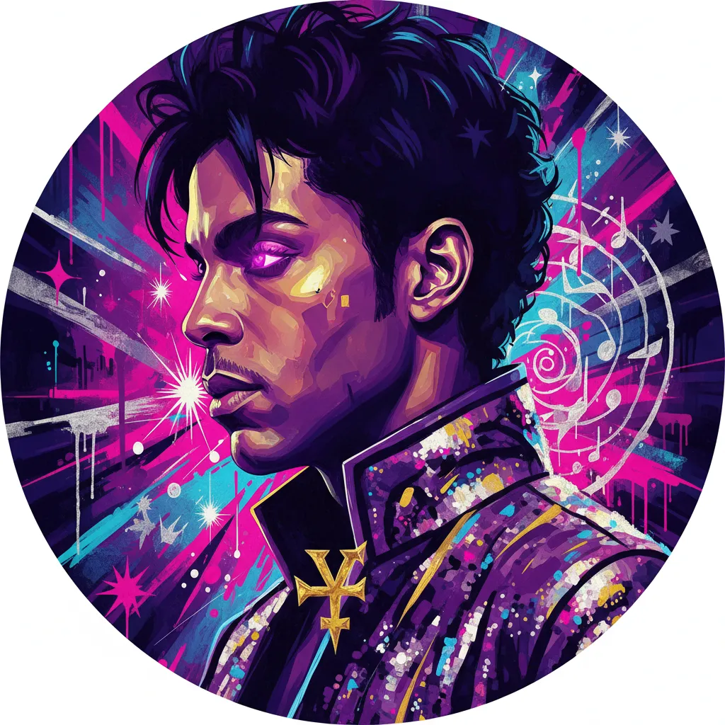 Artistic portrait of Prince