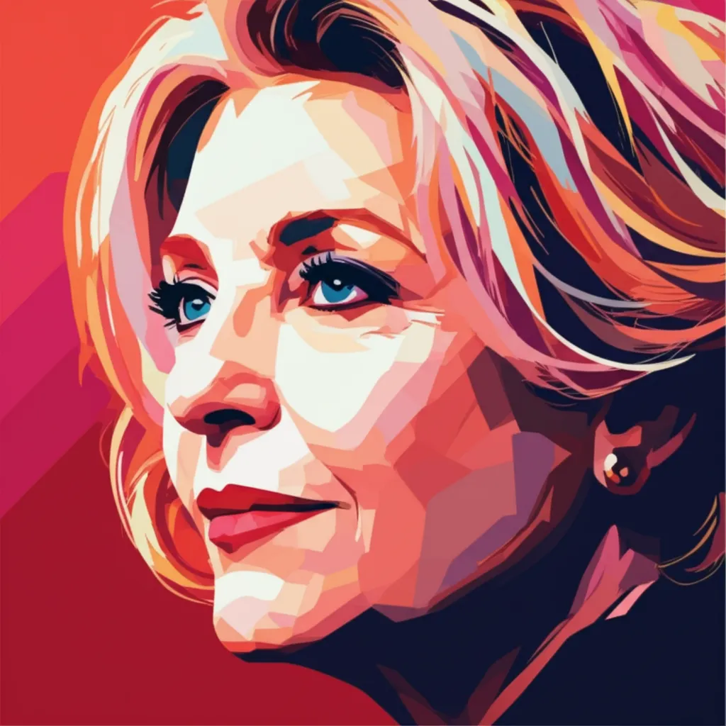 Artistic portrait of Diane Keaton