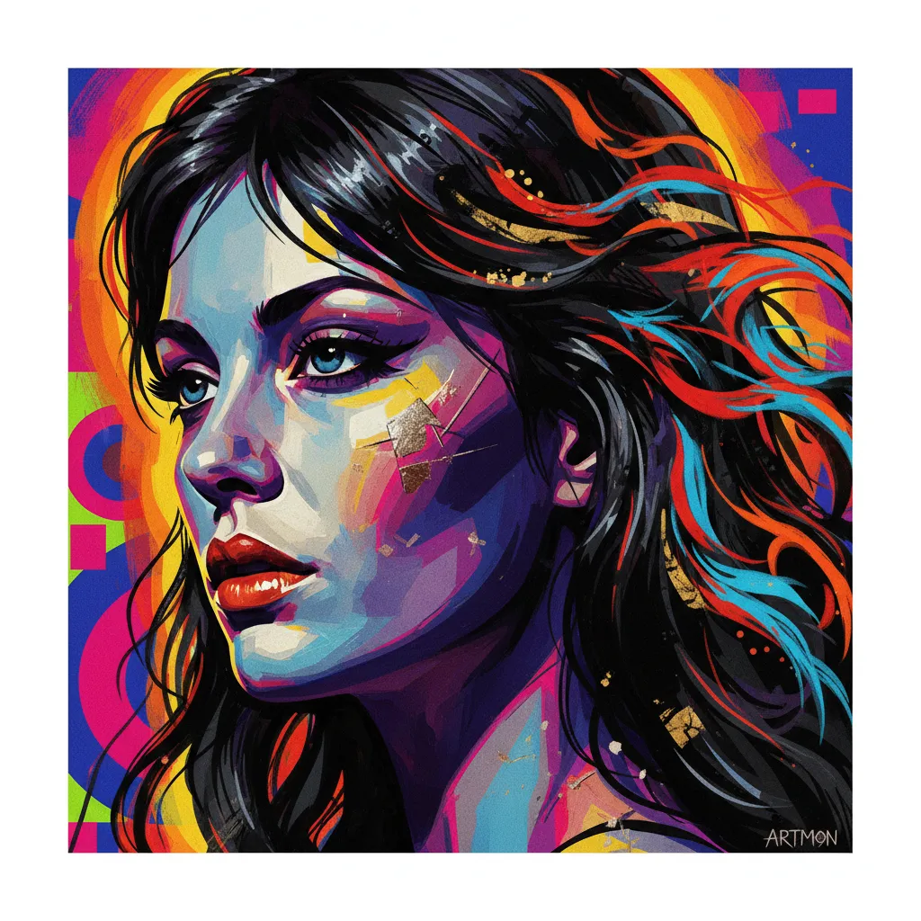 Artistic portrait of Cinzia Monreale