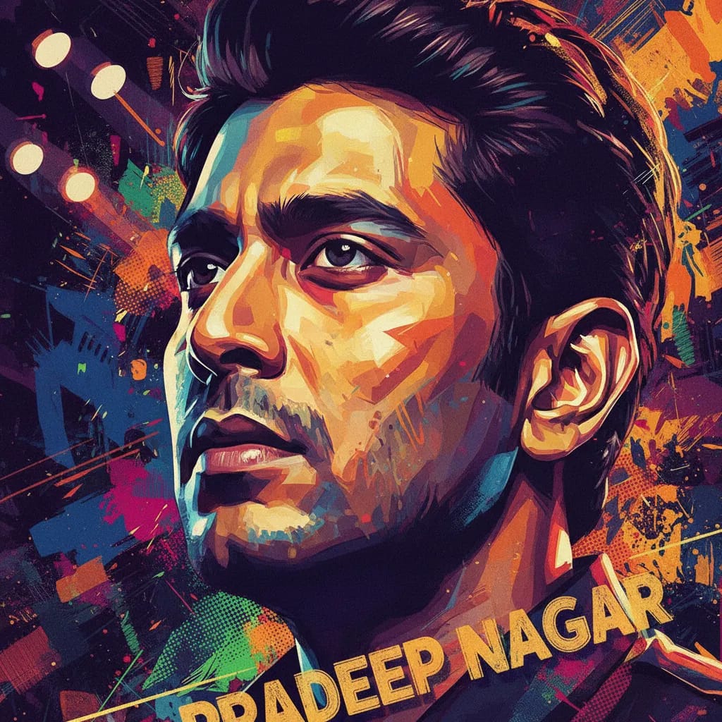 Artistic portrait of Pradeep Nagar
