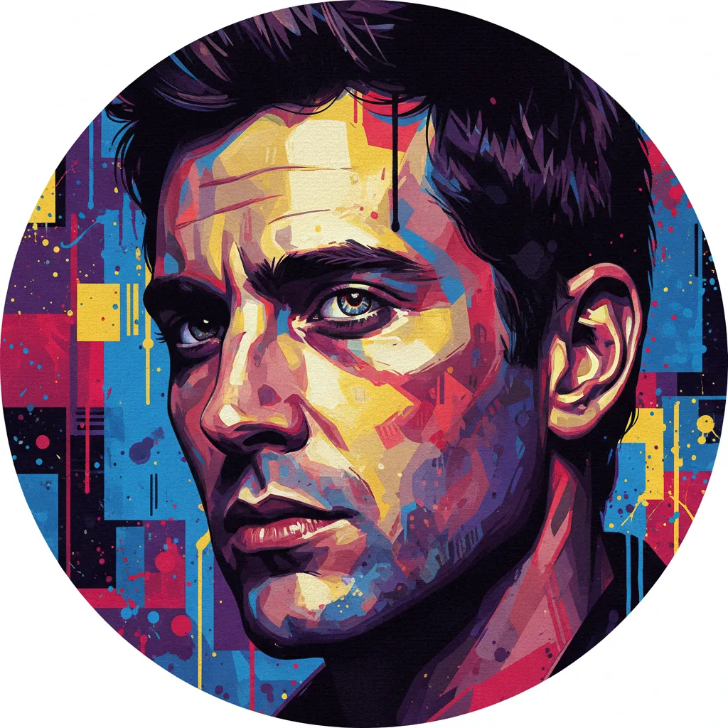 Artistic portrait of Luke Mably