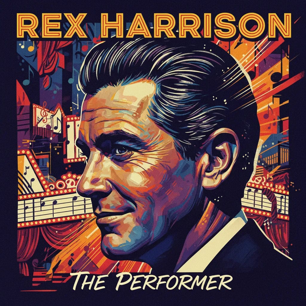 Artistic portrait of Rex Harrison