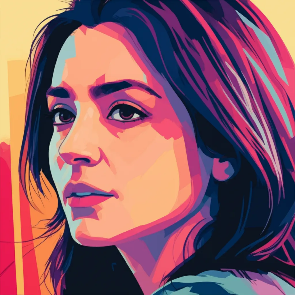 Artistic portrait of Leila Hatami