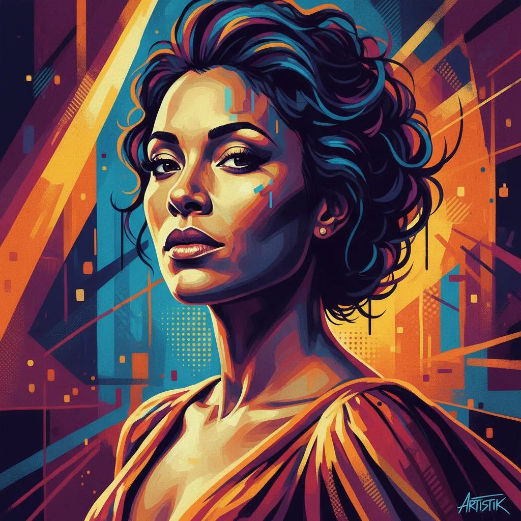 Artistic portrait of Michelle Stewart