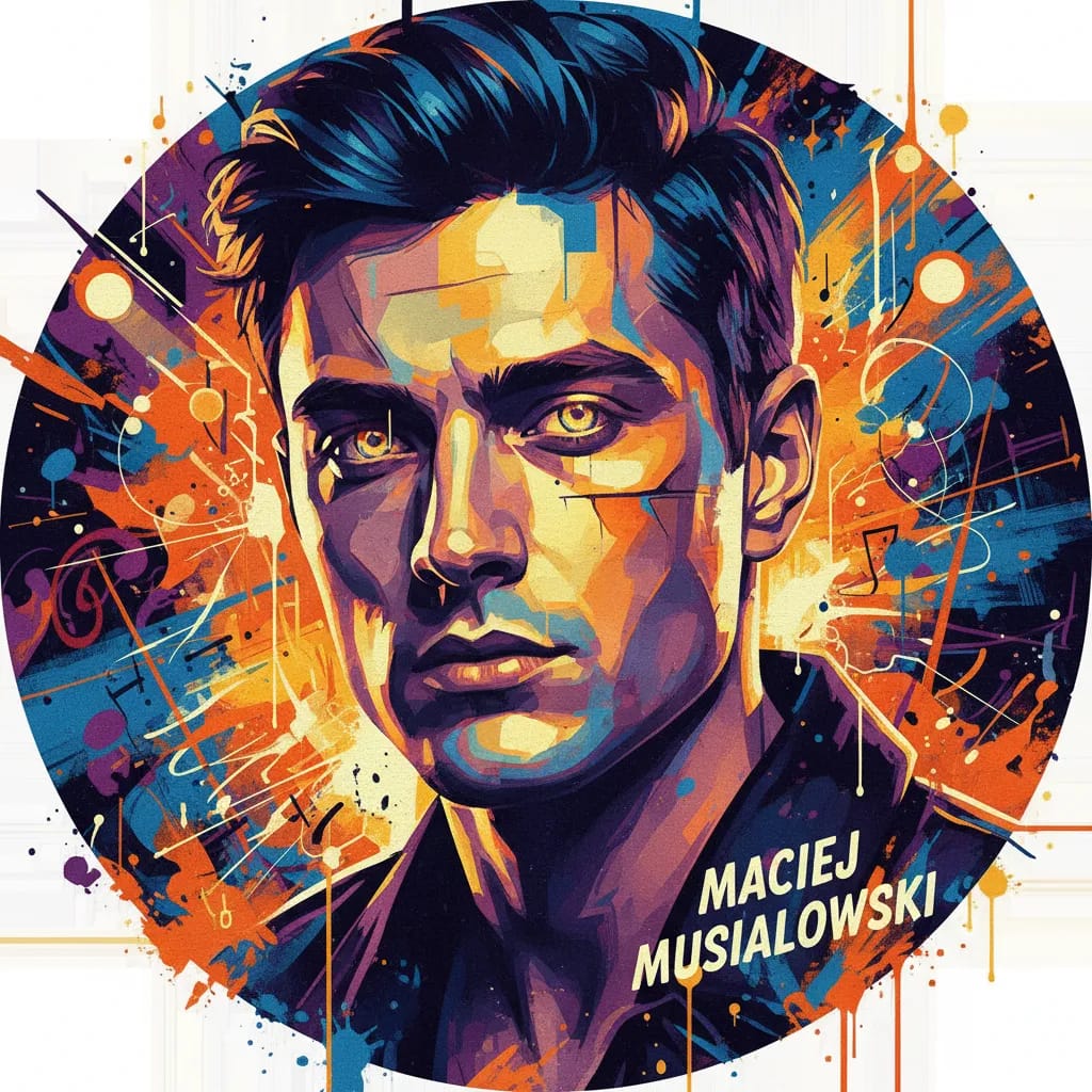 Artistic portrait of Maciej Musialowski