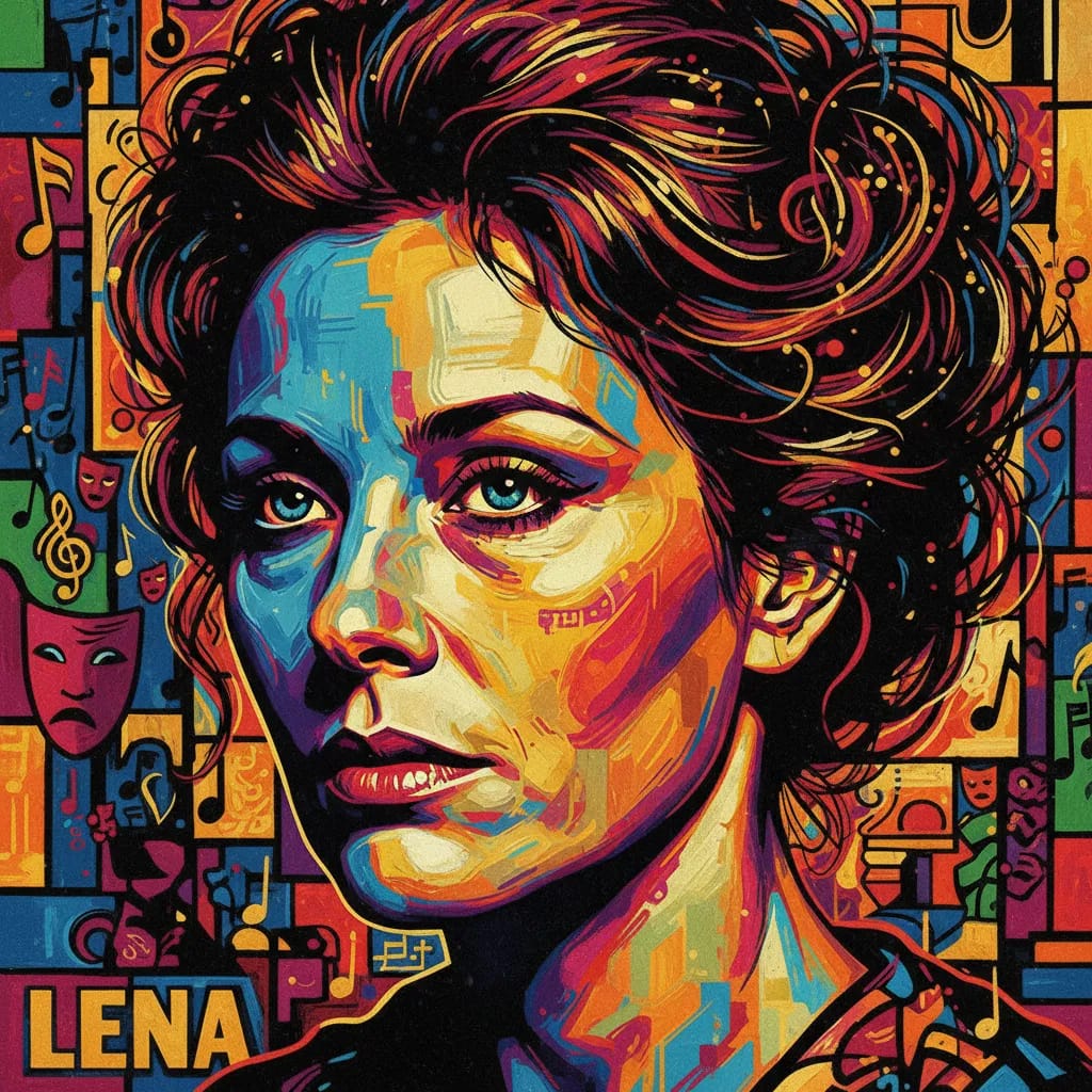 Artistic portrait of Lena Nyman