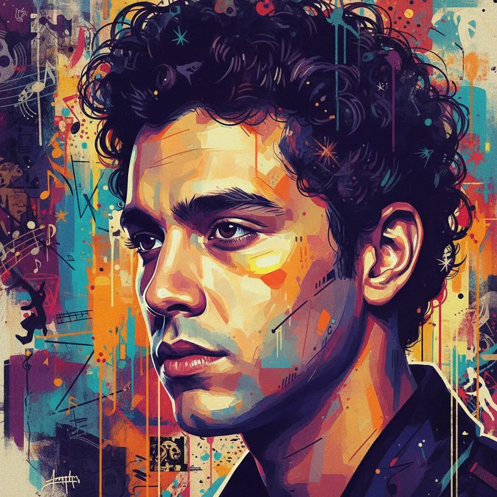 Artistic portrait of Adam Sevani