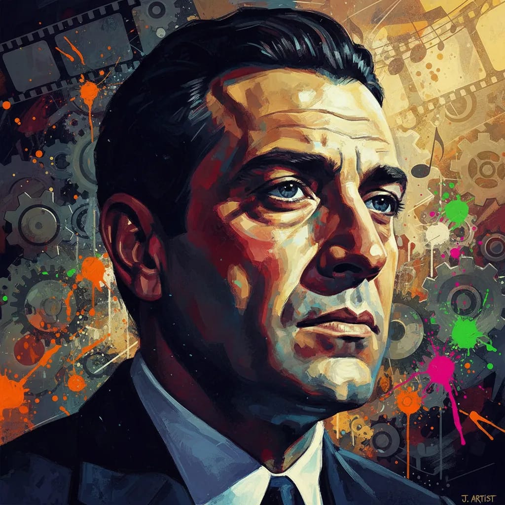 Artistic portrait of Joseph Calleia