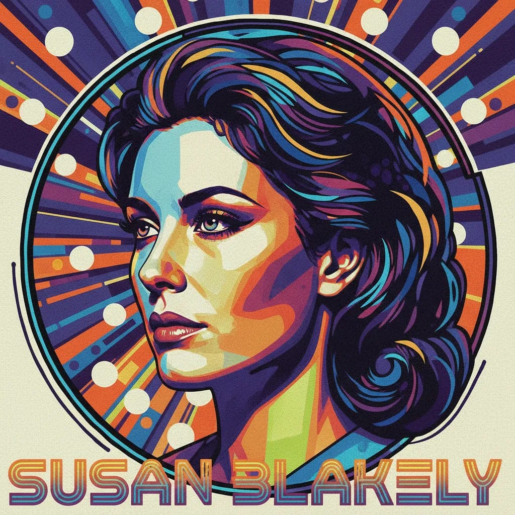 Artistic portrait of Susan Blakely