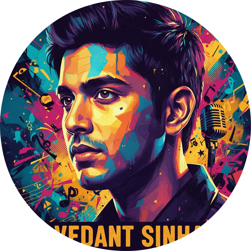 Artistic portrait of Vedant Sinha