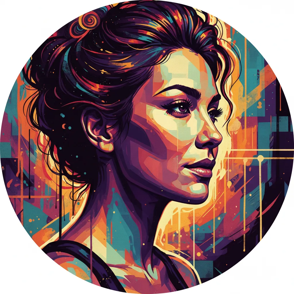 Artistic portrait of Natalie Mendoza