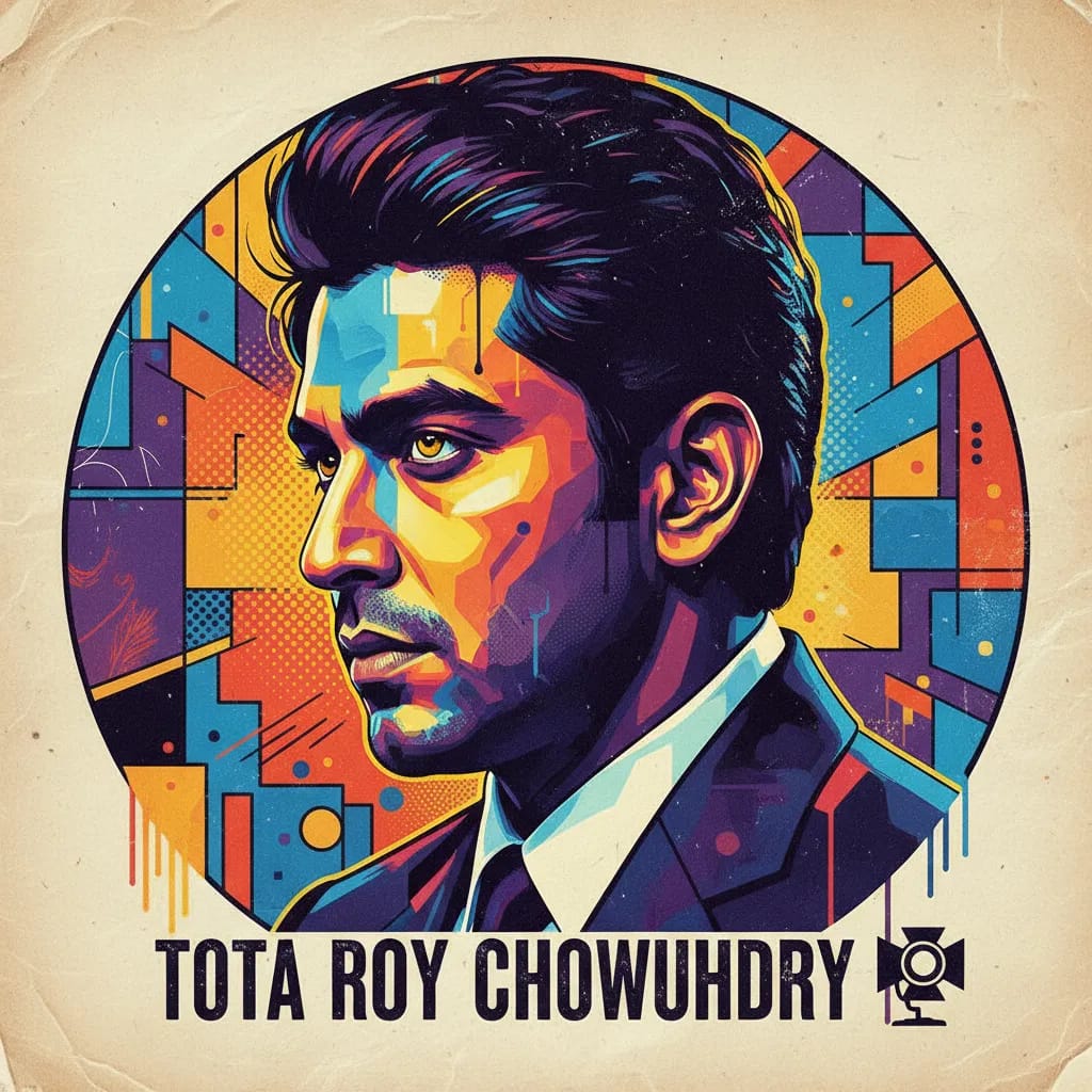 Artistic portrait of Tota Roy Chowdhury