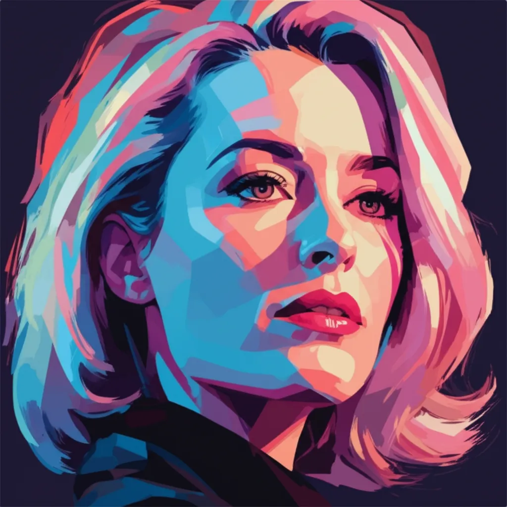 Artistic portrait of Gillian Anderson