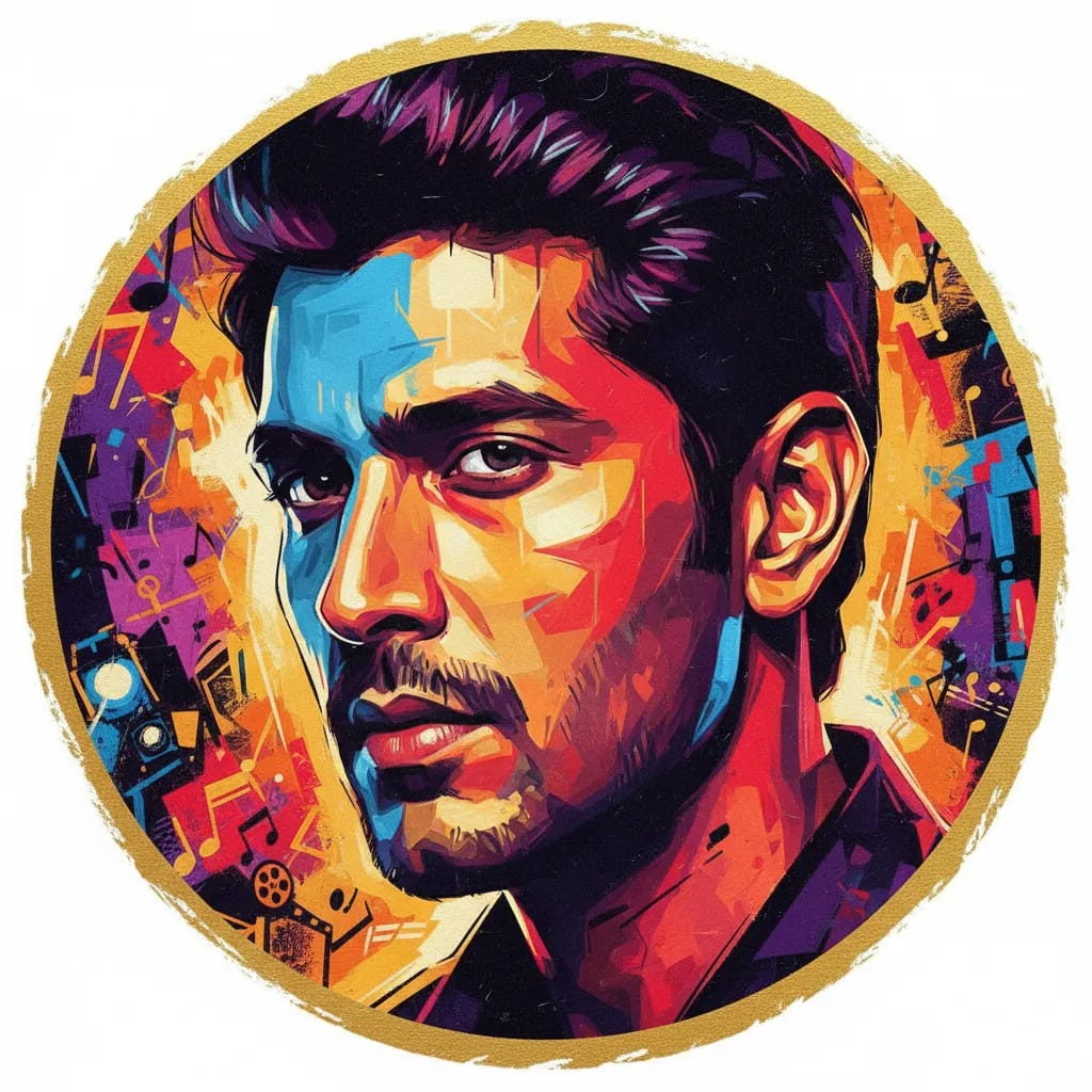 Artistic portrait of Deepak Simwal