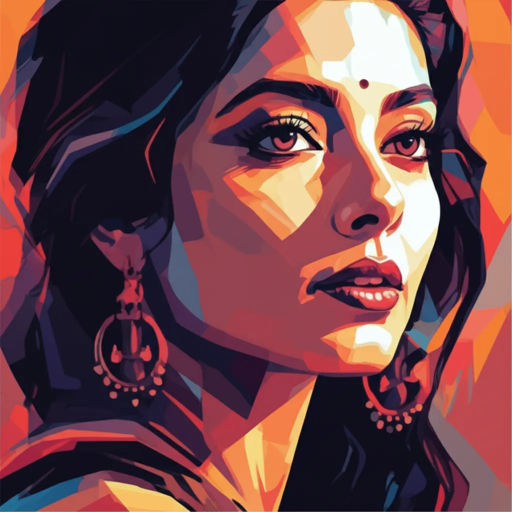 Artistic portrait of Manisha Koirala