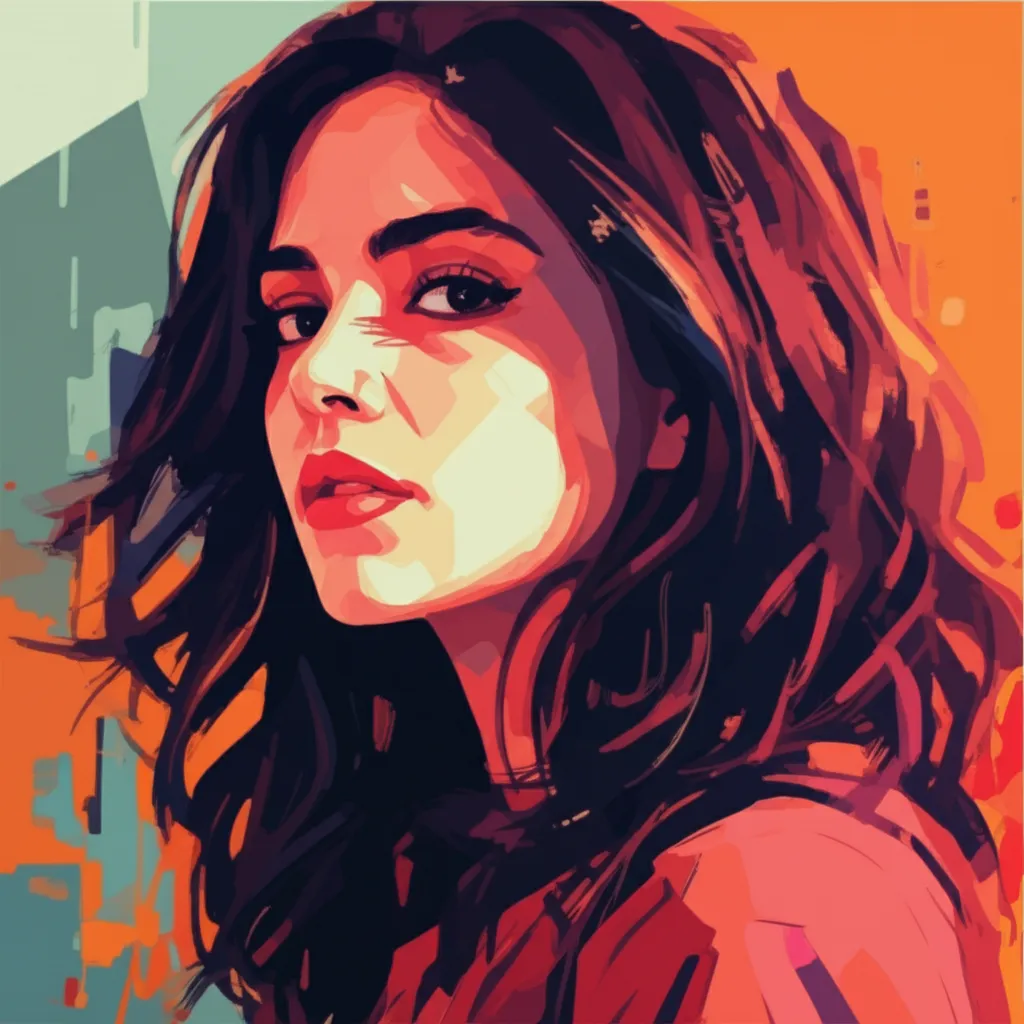 Artistic portrait of Melissa Barrera
