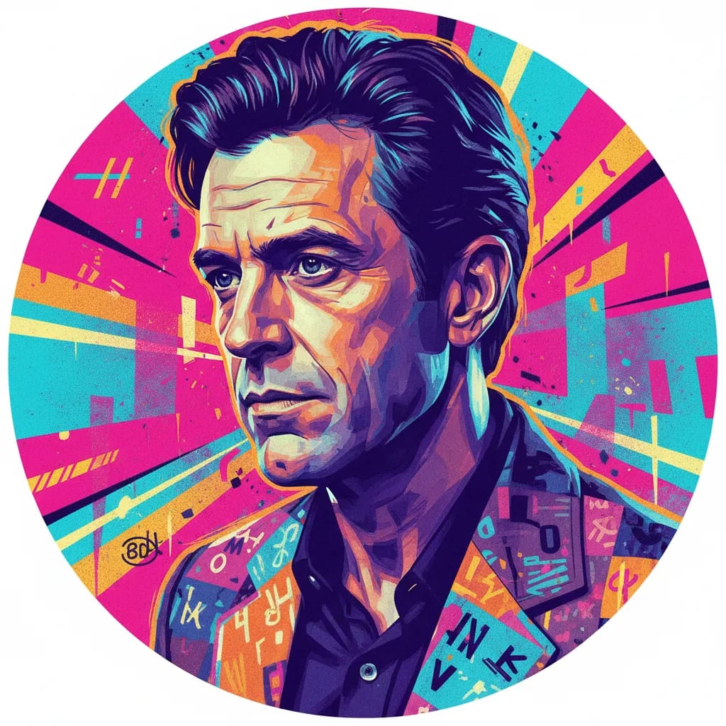 Artistic portrait of Matt Frewer