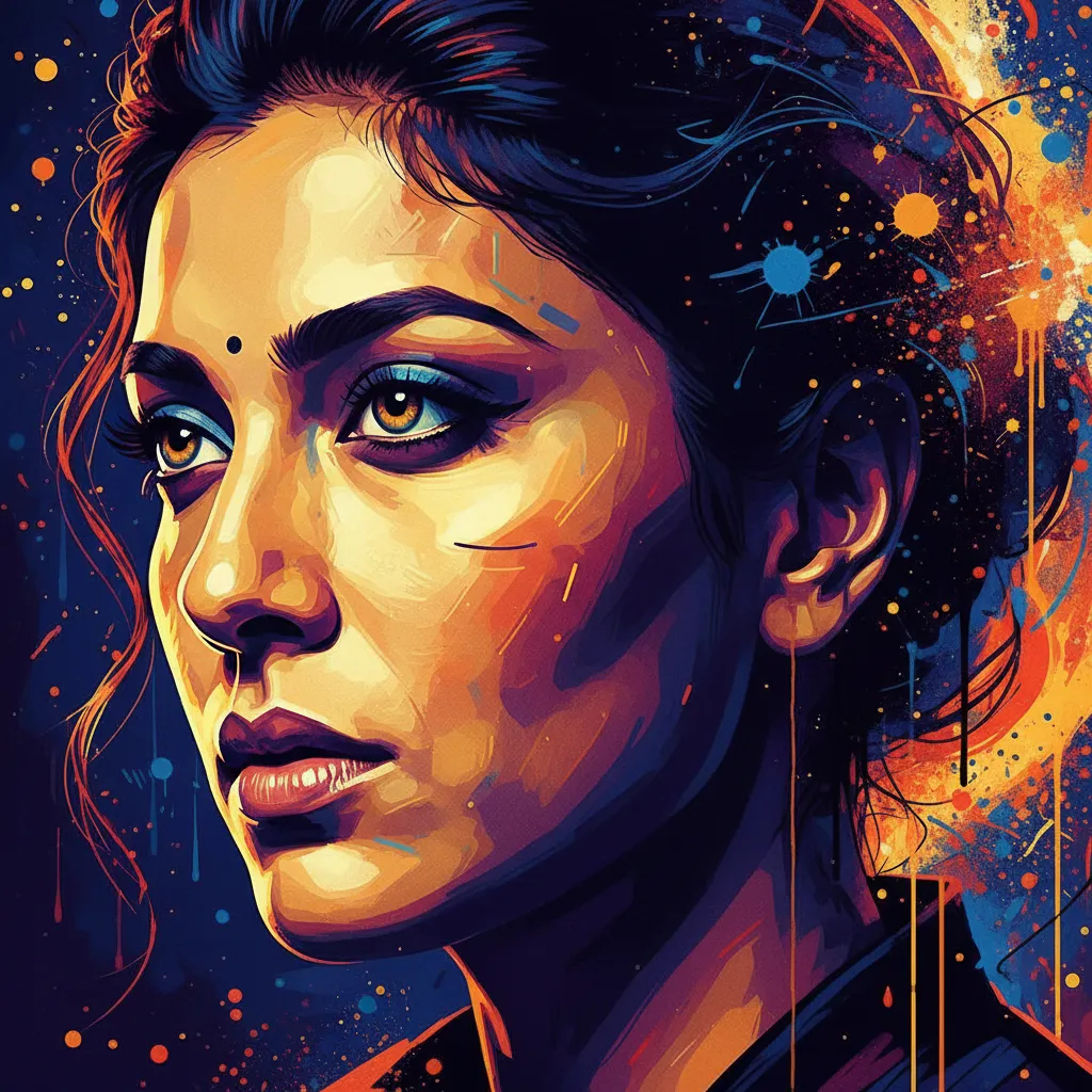 Artistic portrait of Mona Ambegaonkar