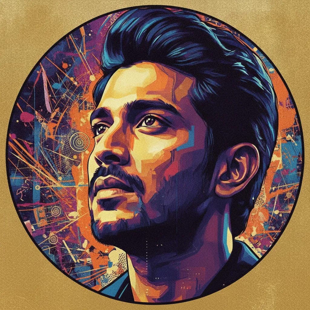 Artistic portrait of Neeraj Madhav
