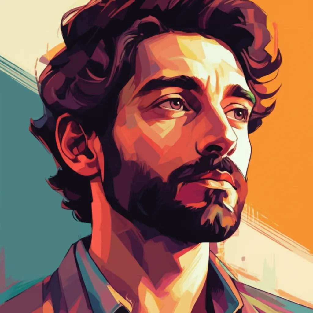 Artistic portrait of Riz Ahmed