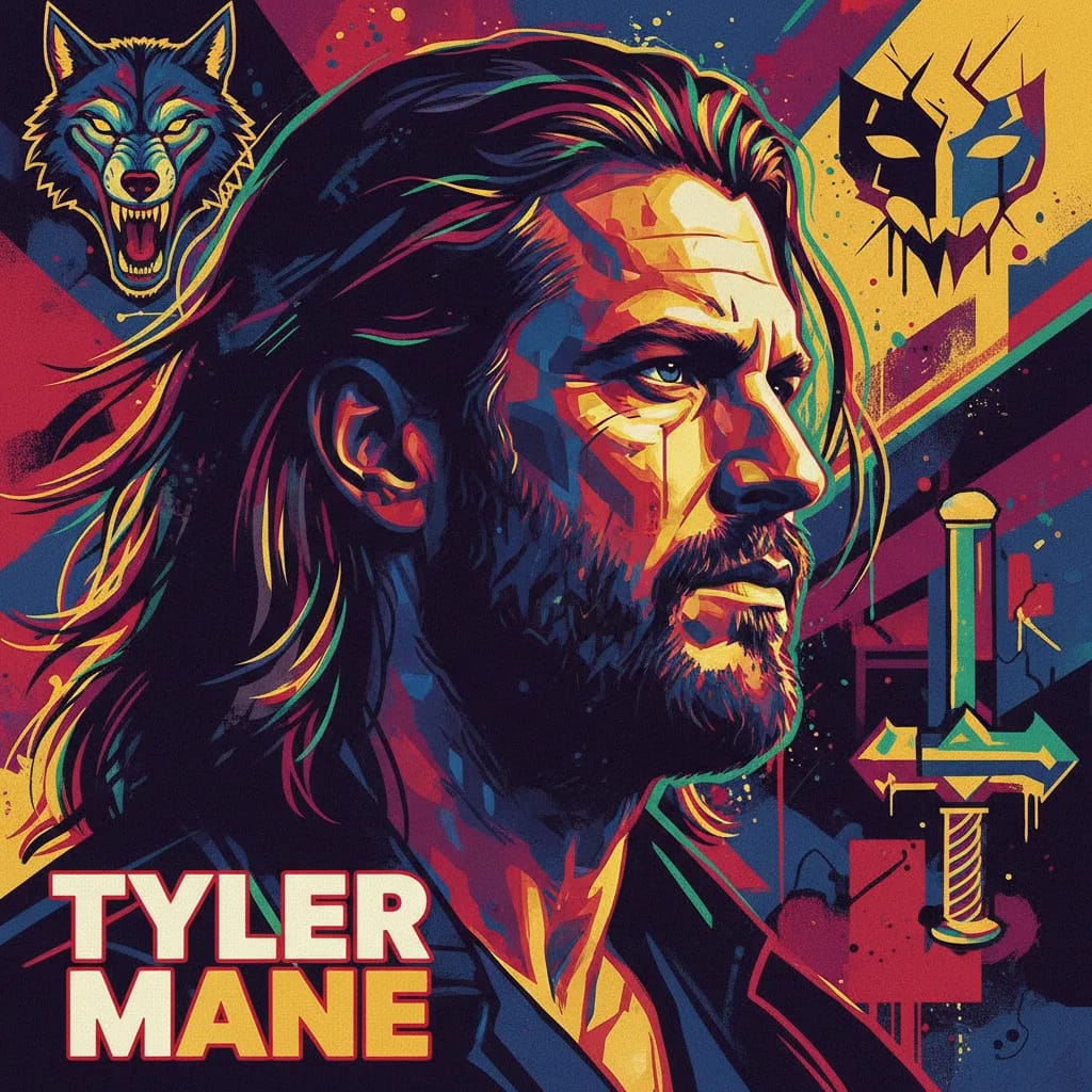 Artistic portrait of Tyler Mane