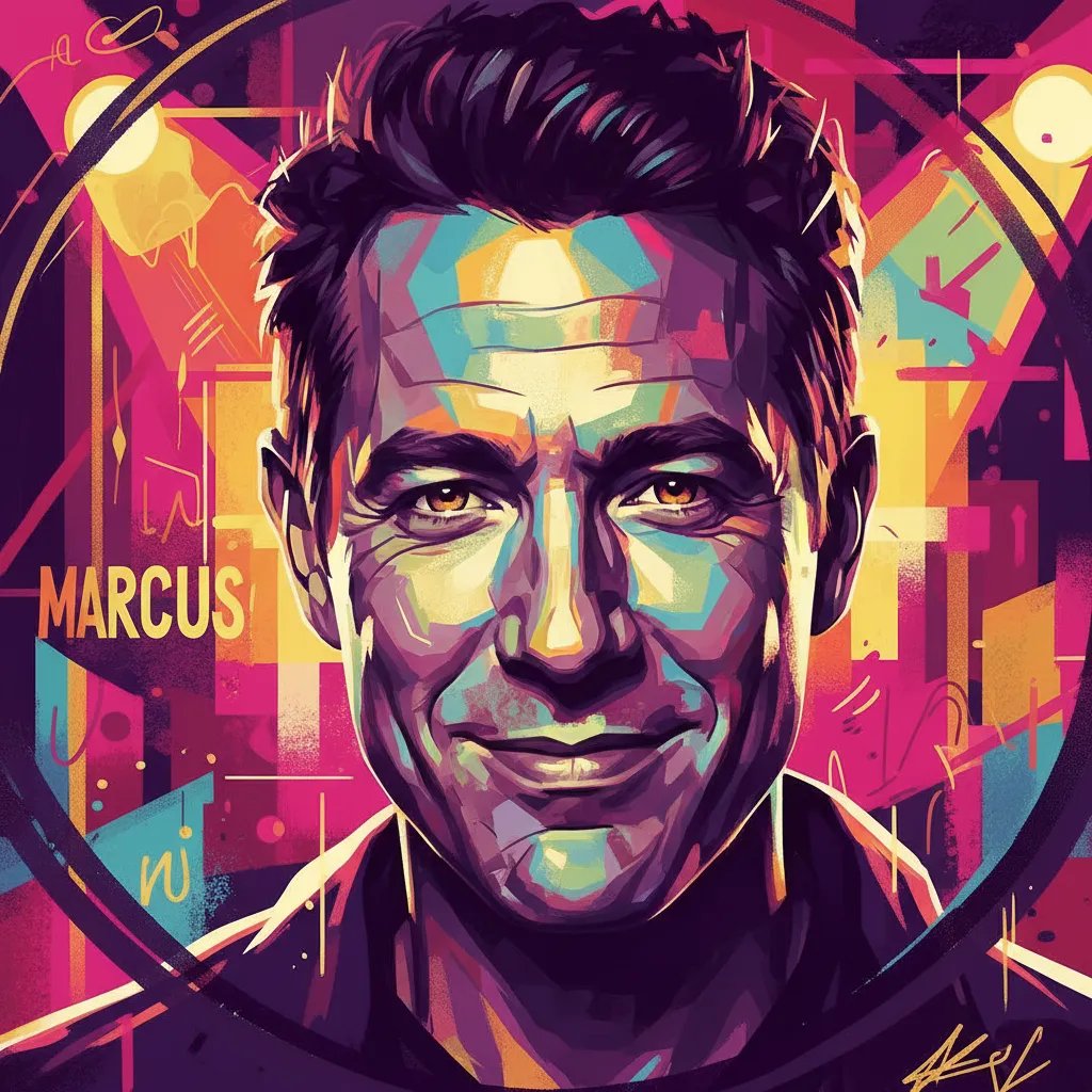 Artistic portrait of Richard Marcus