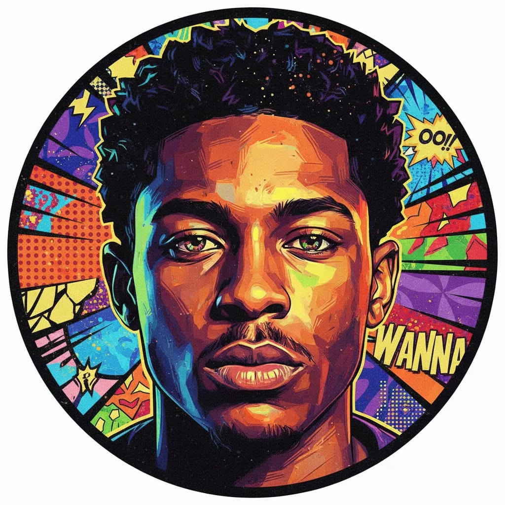 Artistic portrait of Javon 'Wanna' Walton