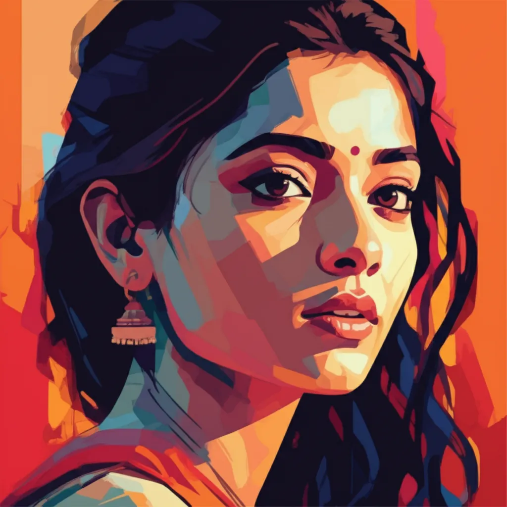Artistic portrait of Rinku Rajguru